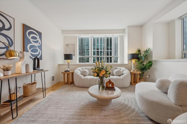 interior space featuring hardwood / wood-style floors