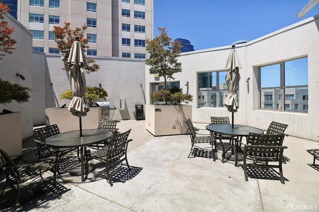 view of patio / terrace featuring area for grilling