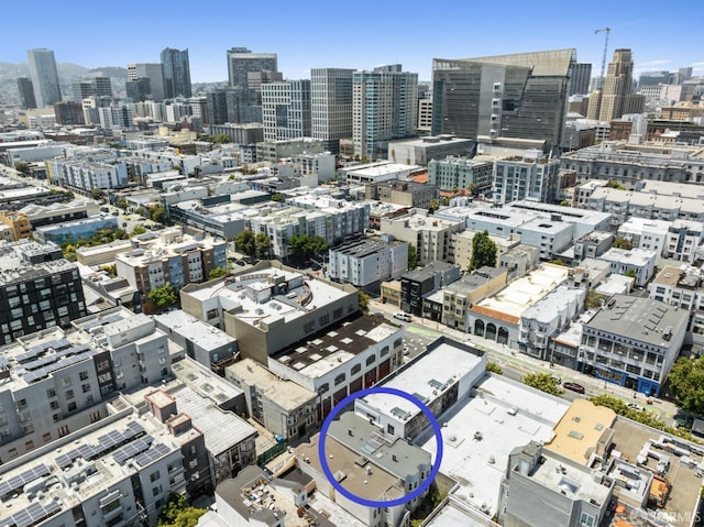 19 Moss St, San Francisco, CA 94103 - drone / aerial view of skyline