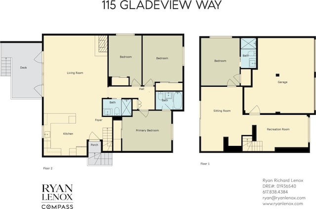 115 Gladeview Way, San Francisco, CA 94131 - floor plan / room layout