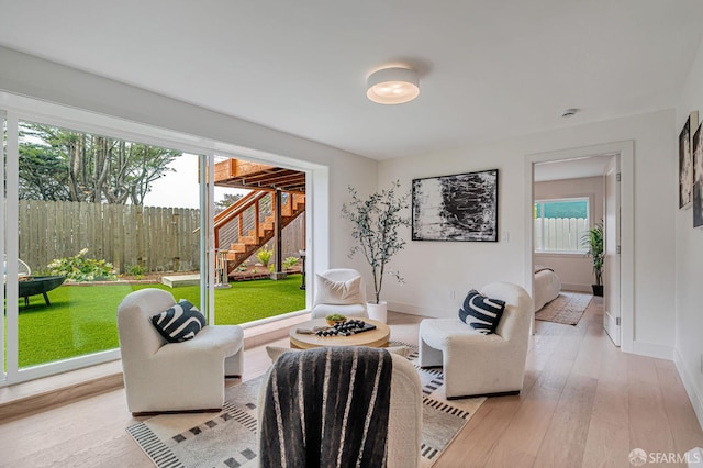 115 Gladeview Way, San Francisco, CA 94131 - living room featuring plenty of natural light, light wood-style flooring, and baseboards