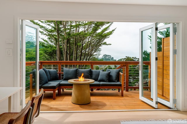 115 Gladeview Way, San Francisco, CA 94131 - doorway with healthy amount of natural light and hardwood / wood-style floors