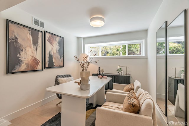 115 Gladeview Way, San Francisco, CA 94131 - home office with baseboards and light wood-style flooring