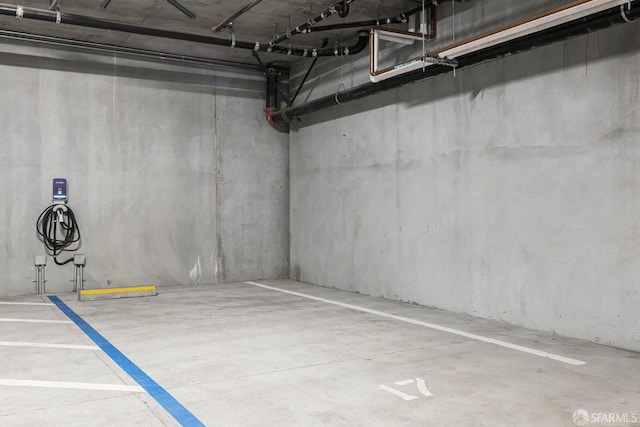 view of parking garage