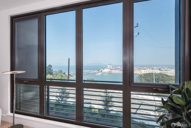 room details with a water view
