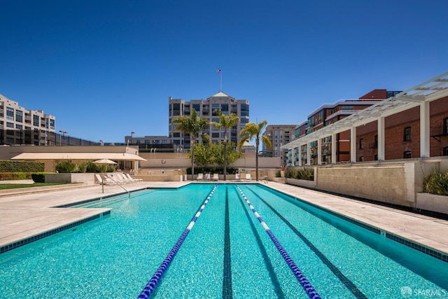 community pool featuring a patio