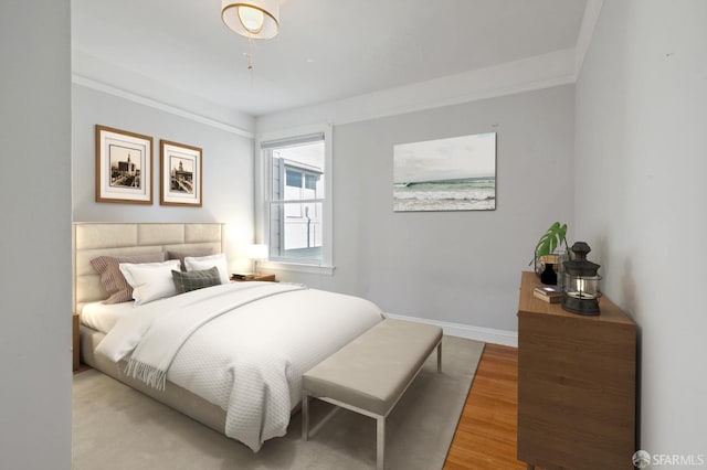 1930 Grove St Unit 4, San Francisco, CA 94117 - bedroom with wood finished floors and crown molding