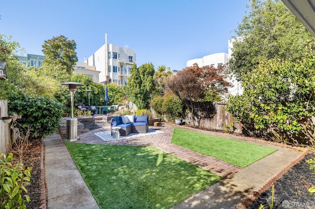 1930 Grove St Unit 4, San Francisco, CA 94117 - view of yard featuring an outdoor hangout area and a patio