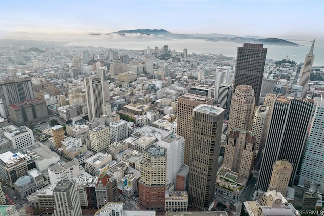 property's view of city with a water view