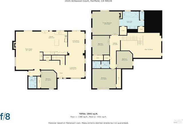 2035 Kirkwood Ct, Fairfield, CA 94534 - property floor plan