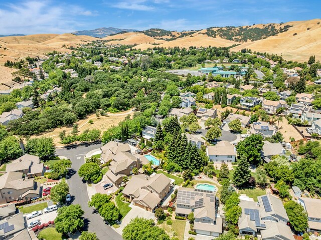 2035 Kirkwood Ct, Fairfield, CA 94534 - aerial view of residential area with a mountain backdrop