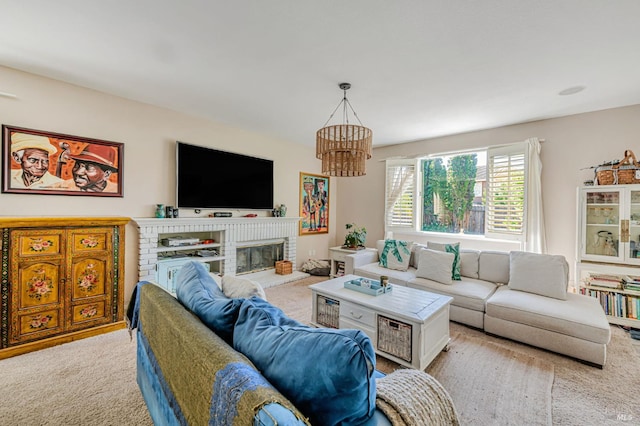 2035 Kirkwood Ct, Fairfield, CA 94534 - living room with carpet floors and a chandelier