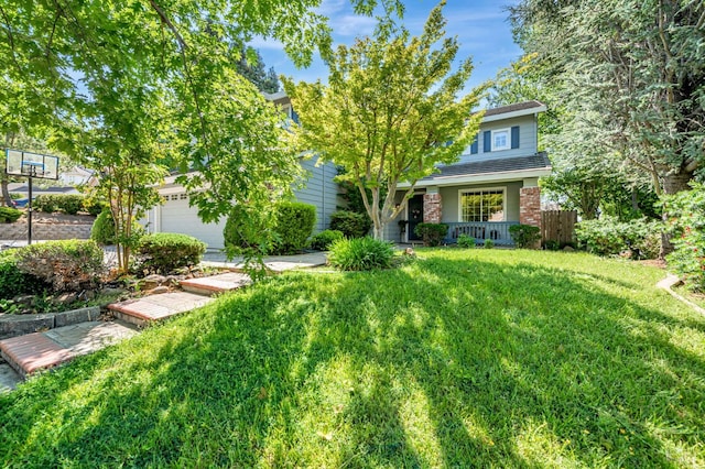 2035 Kirkwood Ct, Fairfield, CA 94534 - obstructed view of property with a front lawn, a garage, and a porch