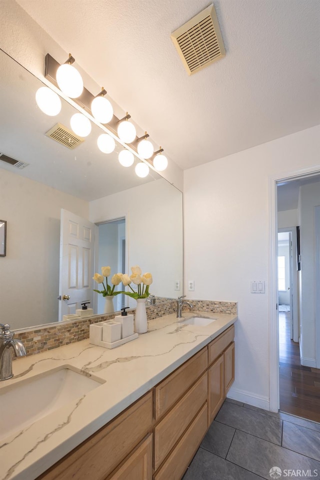 3044 Whisperwave Cir, Redwood City, CA 94065 - bathroom with double vanity and tile patterned floors