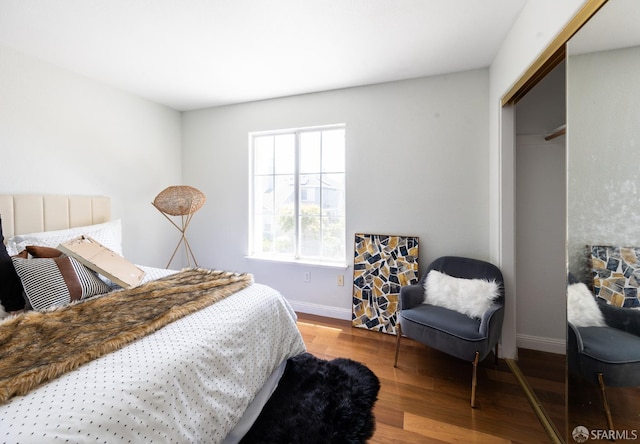 3044 Whisperwave Cir, Redwood City, CA 94065 - bedroom featuring wood finished floors, baseboards, and a closet