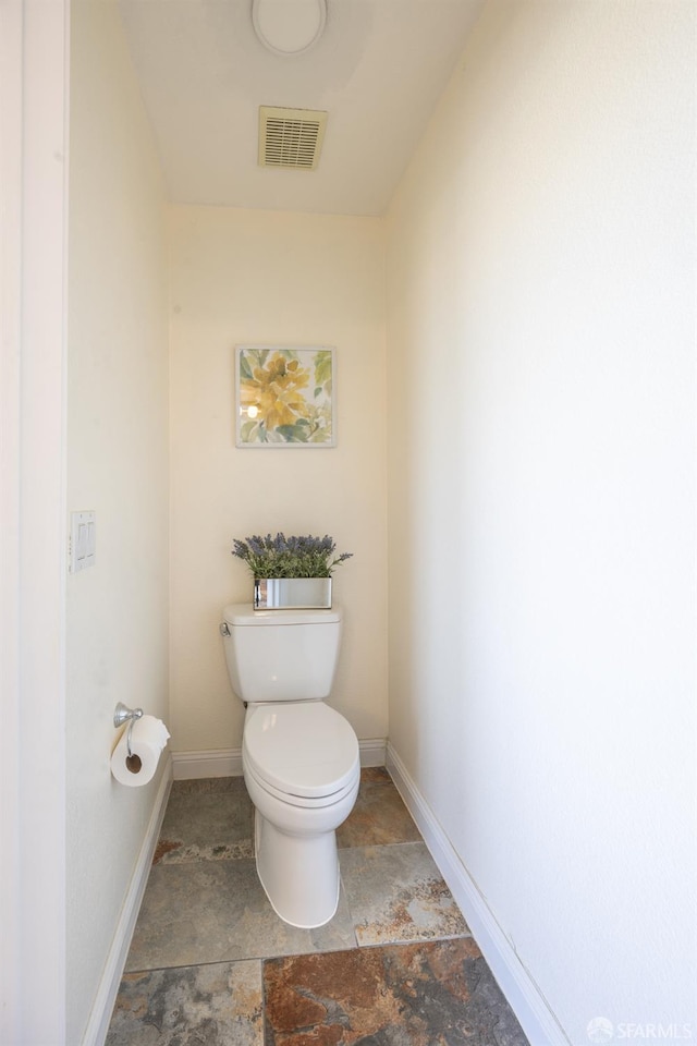 3044 Whisperwave Cir, Redwood City, CA 94065 - bathroom with toilet, stone finish flooring, and baseboards