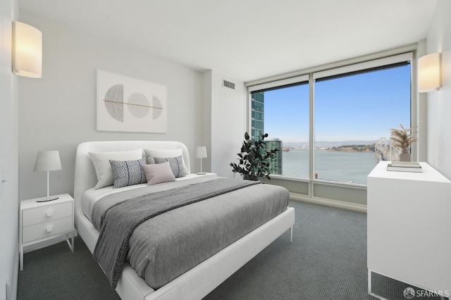 425 1st St Unit 3401, San Francisco, CA 94107 - carpeted bedroom with a water view