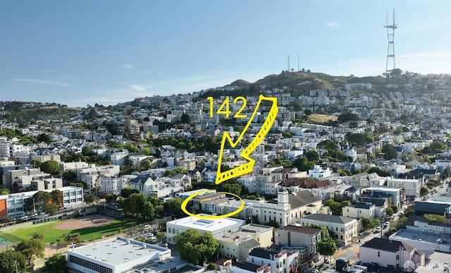 142 Diamond St, San Francisco, CA 94114 - bird's eye view