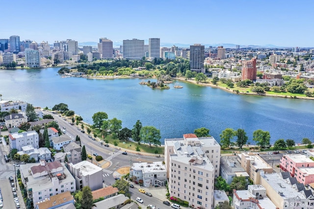 2108 Lakeshore Ave, Oakland, CA 94606 - bird's eye view of city skyline and a nearby body of water