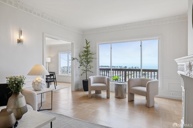 1867 15th Ave, San Francisco, CA 94122 - living area with a high end fireplace and a decorative wall