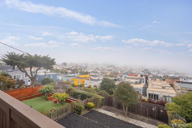 1867 15th Ave, San Francisco, CA 94122 - fenced backyard with a residential view