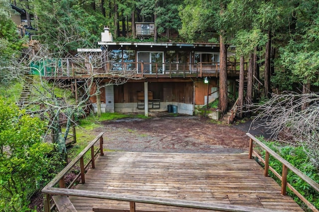 view of wooden terrace