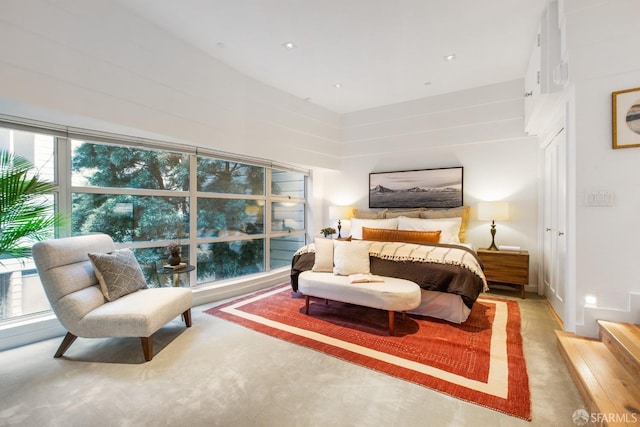 bedroom featuring baseboards