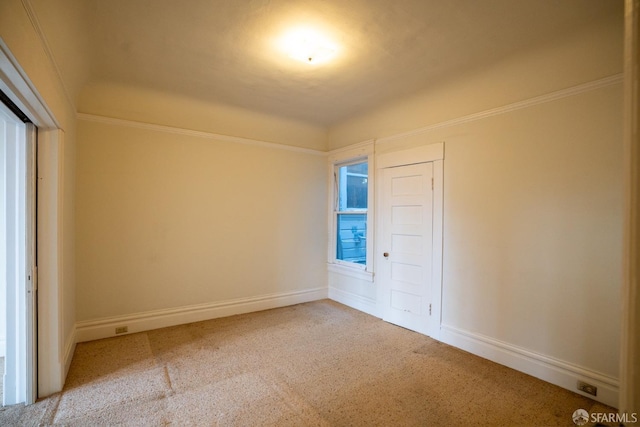 view of carpeted empty room