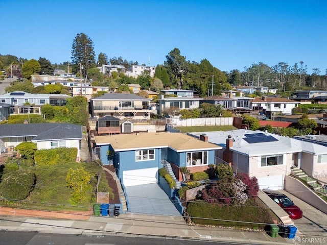 birds eye view of property featuring a residential view