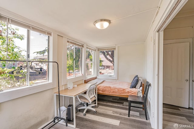 3233 Ellis St, Berkeley, CA 94703 - bedroom with wood finished floors