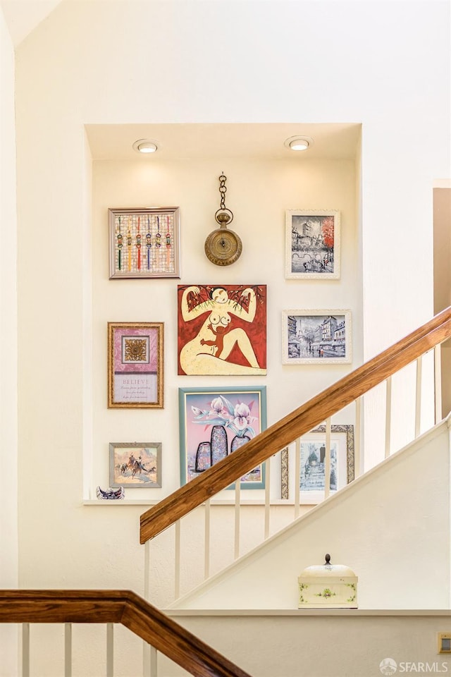 detailed view of recessed lighting