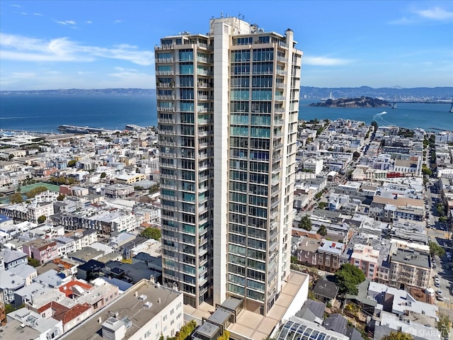 view of property with a water view