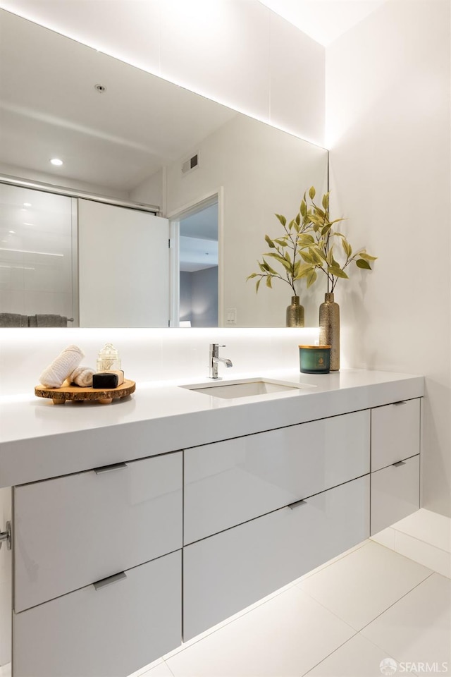 bathroom featuring vanity