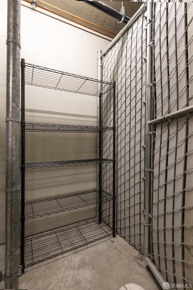 view of storage room