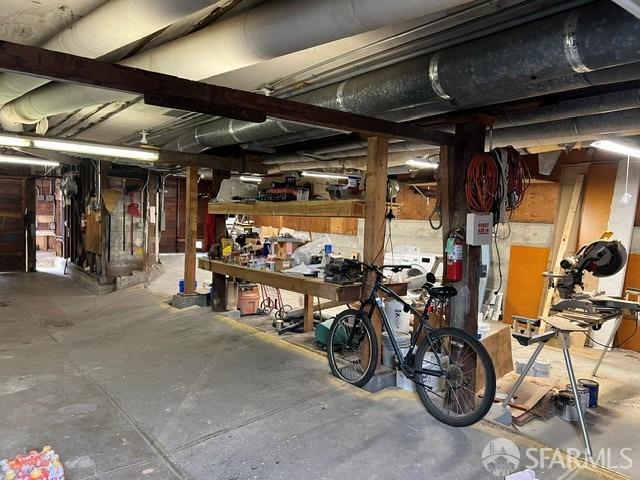 view of basement
