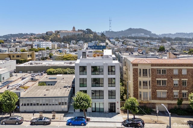 exterior space with a mountain view