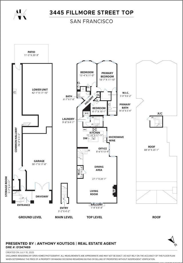 3445 Fillmore St, San Francisco, CA 94123 - view of room layout