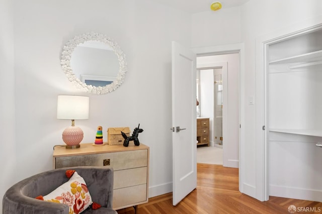 3445 Fillmore St, San Francisco, CA 94123 - sitting room featuring light wood-style floors and baseboards