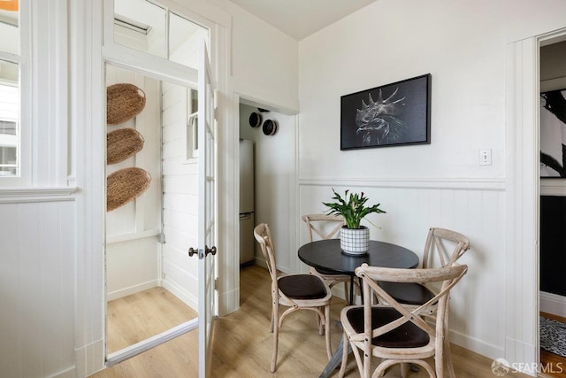 30 Lloyd St, San Francisco, CA 94117 - dining area with wood finished floors and wainscoting