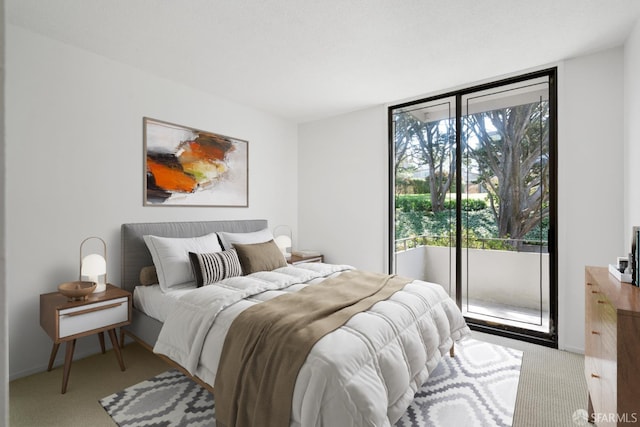 5082 Diamond Heights Blvd Unit B, San Francisco, CA 94131 - carpeted bedroom with access to exterior