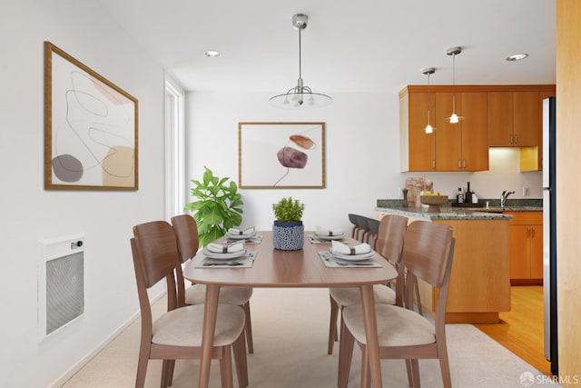 5082 Diamond Heights Blvd Unit B, San Francisco, CA 94131 - dining space with a chandelier and recessed lighting