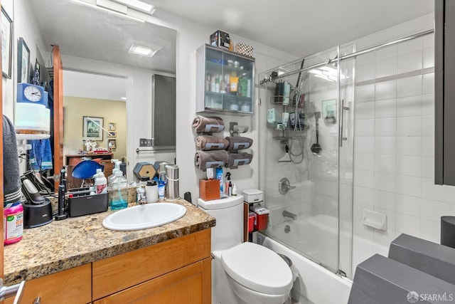 701 Pennsylvania Ave Unit 107, San Francisco, CA 94107 - bathroom with toilet, combined bath / shower with glass door, and vanity