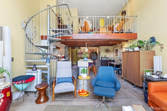 701 Pennsylvania Ave Unit 107, San Francisco, CA 94107 - community lobby with stairs and a high ceiling