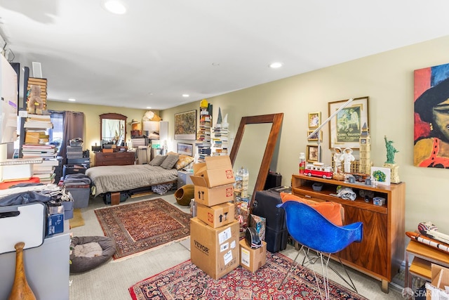 701 Pennsylvania Ave Unit 107, San Francisco, CA 94107 - bedroom featuring carpet floors and recessed lighting