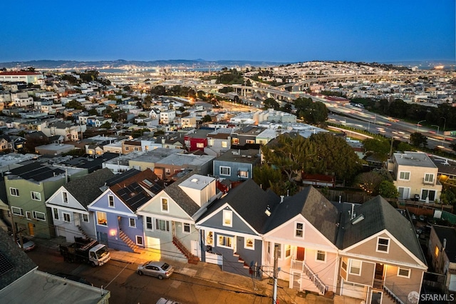 drone / aerial view featuring a residential view