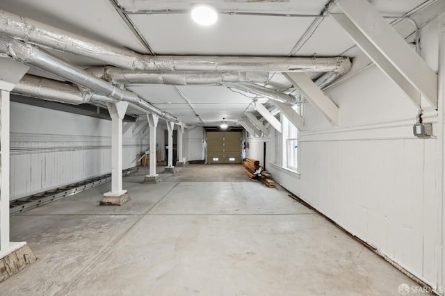 view of basement