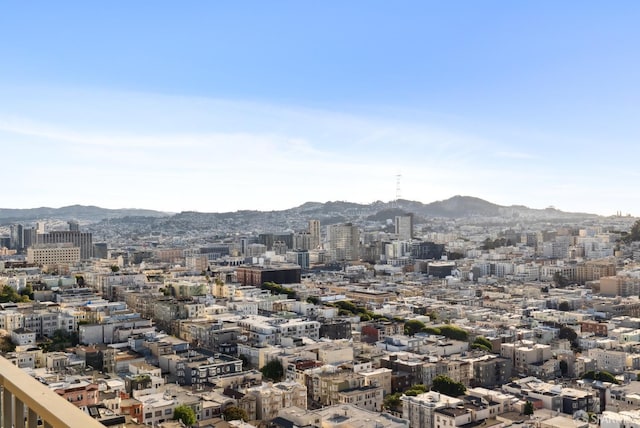 view of city with a mountain view