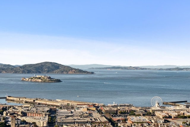 water view featuring a mountain view