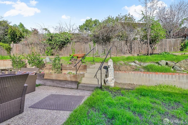 exterior space with a patio