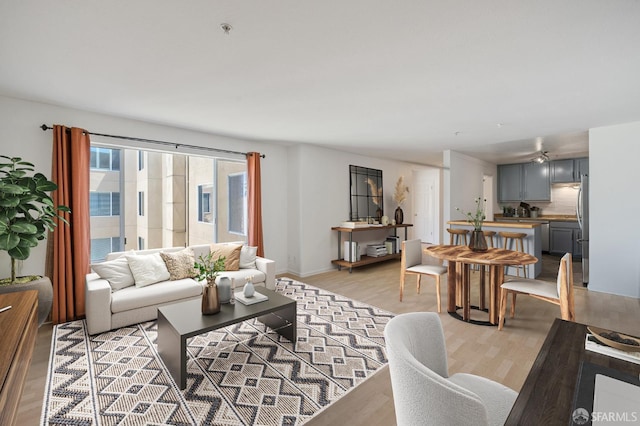 550 S Van Ness Ave Unit 306, San Francisco, CA 94110 - living room featuring light wood-style floors